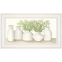 Simplicity In White Ii White Framed Print Wall Art