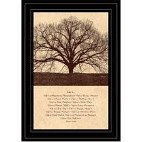 Life Is 7 Black Framed Print Wall Art