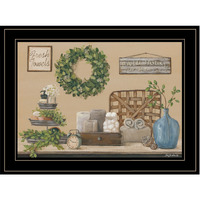 Farmhouse Bath I 3 Black Framed Print Wall Art