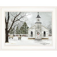 I Heard The Bells On Christmas 1 White Framed Print Wall Art