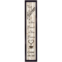 Kitchen Is The Heart Of The Home 9 Black Framed Print Wall Art