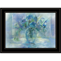 Susies Blue 3 Black Framed Print Wall Art