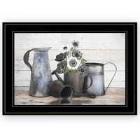 Floral Farmhouse I 2 Black Framed Print Wall Art