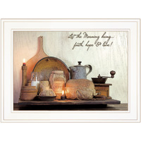 Faith Hope & Love 1 White Framed Print Wall Art