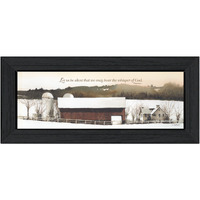 Let Us Be Silent Spiritual Black Framed Print Wall Art