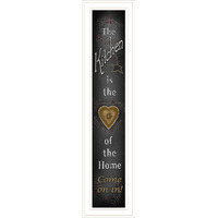 Chalkboard Kitchen 3 White Framed Print Wall Art