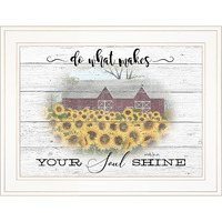 Do What Makes Your Soul Shine White Framed Print Wall Art