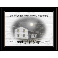 Give It To God Black Framed Print Wall Art