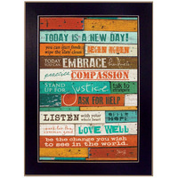 A New Day 1 Black Framed Print Wall Art