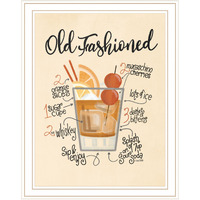 Old Fashioned White Framed Print Wall Art