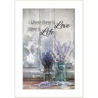 Where There Is Love 1 White Framed Print Wall Art