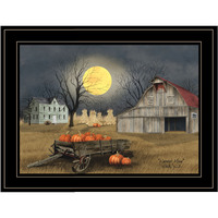 Harvest Moon 7 Black Framed Print Wall Art