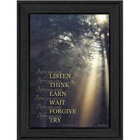Before You 1 Black Framed Print Wall Art