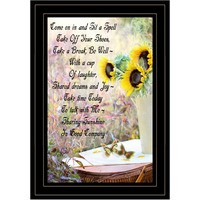 Sharing Sunshine 1 Black Framed Print Wall Art