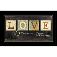 Love One Another 3 Black Framed Print Wall Art