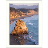 Strength 2 White Framed Print Wall Art