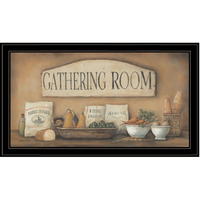 Gathering Room 2 Black Framed Print Wall Art