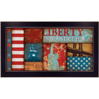 Liberty Black Framed Print Wall Art