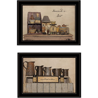 Set Of Two Homemade Is Best 2 Black Framed Print Kitchen Wall Art
