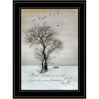 Harmony 2 Black Framed Print Wall Art