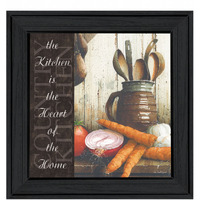 Heart Of The Home 1 Black Framed Print Wall Art