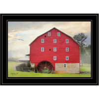 Willow Grove Mill 3 Black Framed Print Wall Art