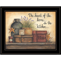 Heart Of The Home 8 Black Framed Print Wall Art