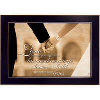 To Have And To Hold 1 Black Framed Print Wall Art