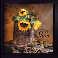 Choose To Shine Black Framed Print Wall Art