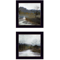 Set Of Two Winter Landscape 3 Black Framed Print Wall Art