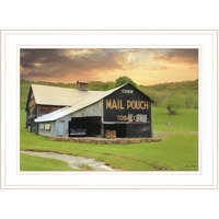 Mail Pouch Barn 4 White Framed Print Wall Art