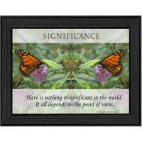Significance 1 Black Framed Print Wall Art