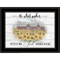 Do What Makes Your Soul Shine Black Framed Print Wall Art
