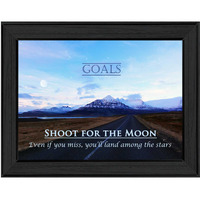 Goals 1 Black Framed Print Wall Art