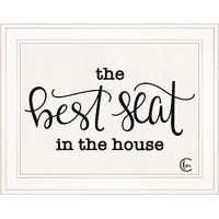The Best Seat In The House 1 White Framed Print Wall Art