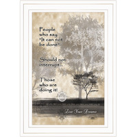 Live Your Dreams White Framed Print Wall Art