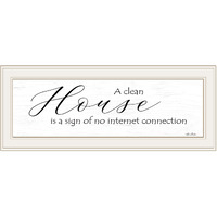 A Clean House 1 White Framed Print Wall Art