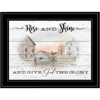 Rise And Shine 8 Black Framed Print Wall Art