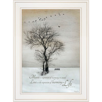 Harmony 1 White Framed Print Wall Art