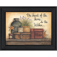 Heart Of The Home 7 Black Framed Print Wall Art