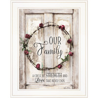 Our Family 1 White Framed Print Wall Art
