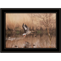 Fly Away 5 Black Framed Print Wall Art