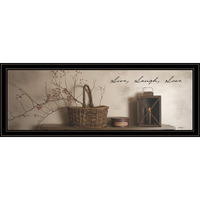 Live Laugh And Love 4 Black Framed Print Wall Art