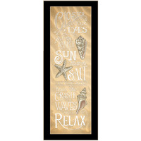 Close Your Eyes 1 Black Framed Print Wall Art