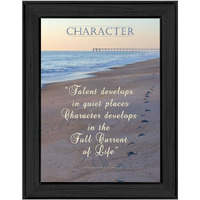 Character 1 Black Framed Print Wall Art