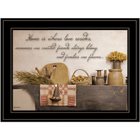 Home Is Where Love Resides 2 Black Framed Print Wall Art