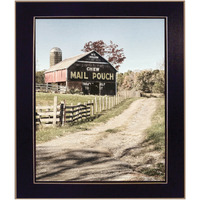 Mail Pouch Barn 2 Black Framed Print Wall Art