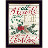 Home For Christmas 3 Black Framed Print Wall Art