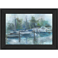 Lagoon 2 Black Framed Print Wall Art