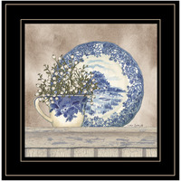 Farmhouse Blues Ii 3 Black Framed Print Wall Art